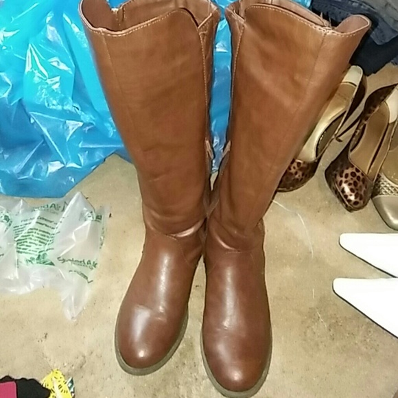 Sz 8 1/2 drk brwn riding boots by Mossimo - Picture 5 of 5